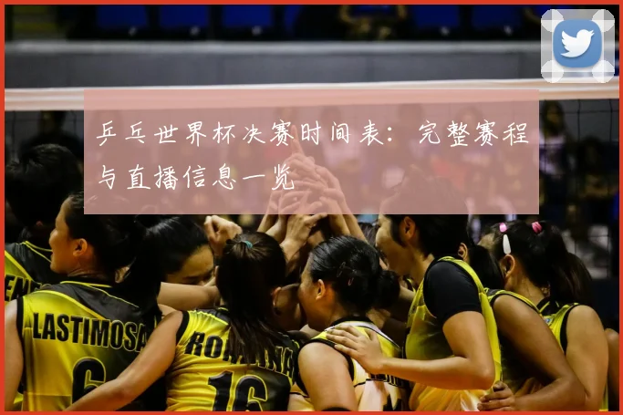 乒乓世界杯决赛时间表:完整赛程与直播信息一览