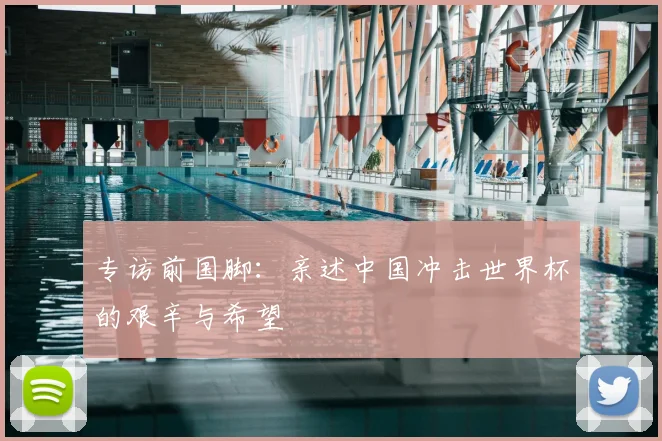 专访前国脚:亲述中国冲击世界杯的艰辛与希望
